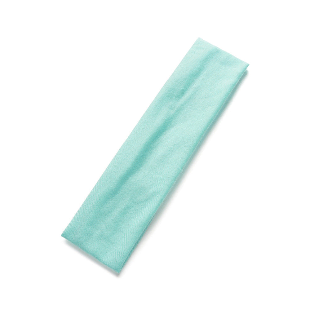 Simple Solid Color Sports Headband for Running and Yoga