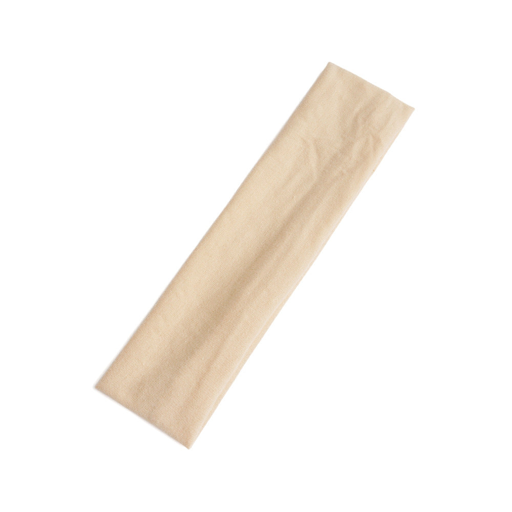 Simple Solid Color Sports Headband for Running and Yoga