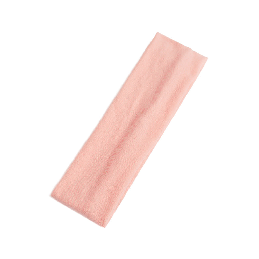 Simple Solid Color Sports Headband for Running and Yoga