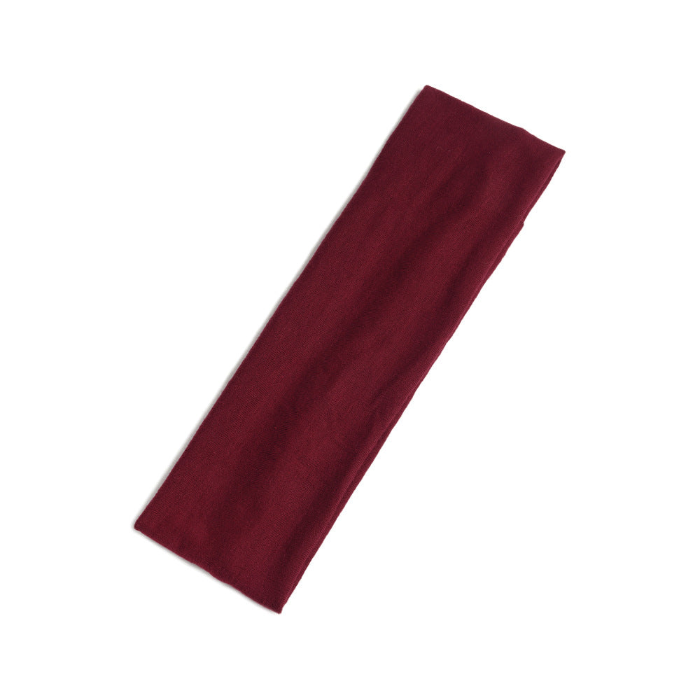 Simple Solid Color Sports Headband for Running and Yoga