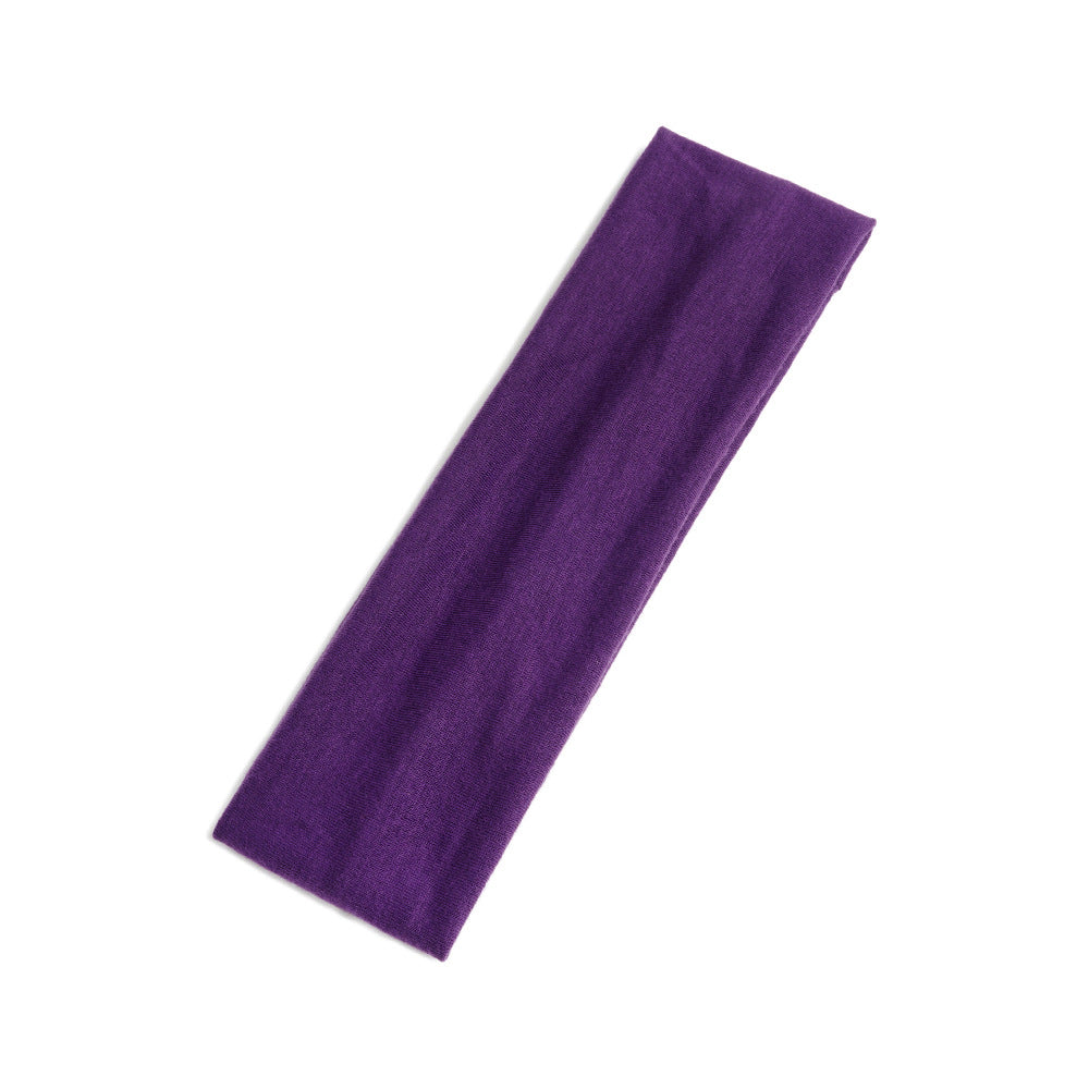 Simple Solid Color Sports Headband for Running and Yoga