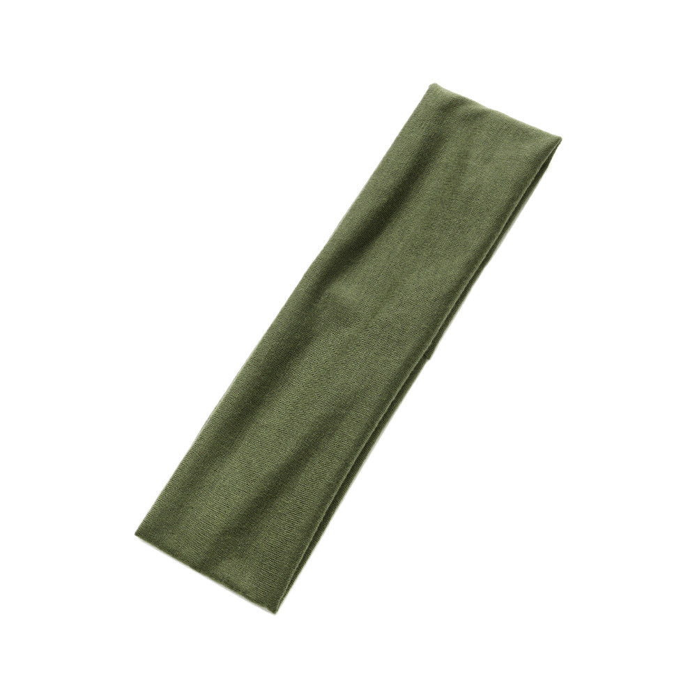 Simple Solid Color Sports Headband for Running and Yoga
