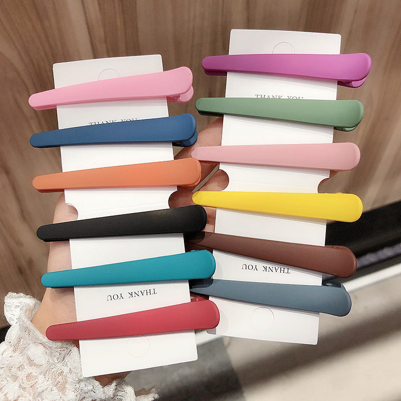 Seamless Frosted Duckbill Hair Clips