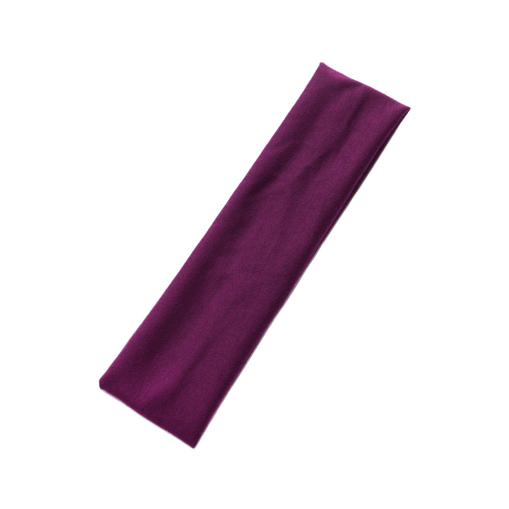 Simple Solid Color Sports Headband for Running and Yoga
