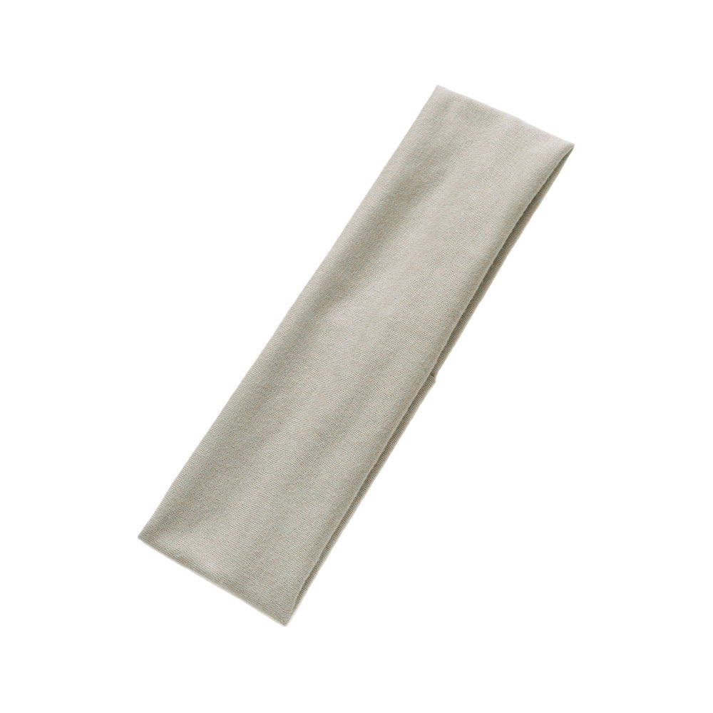 Simple Solid Color Sports Headband for Running and Yoga