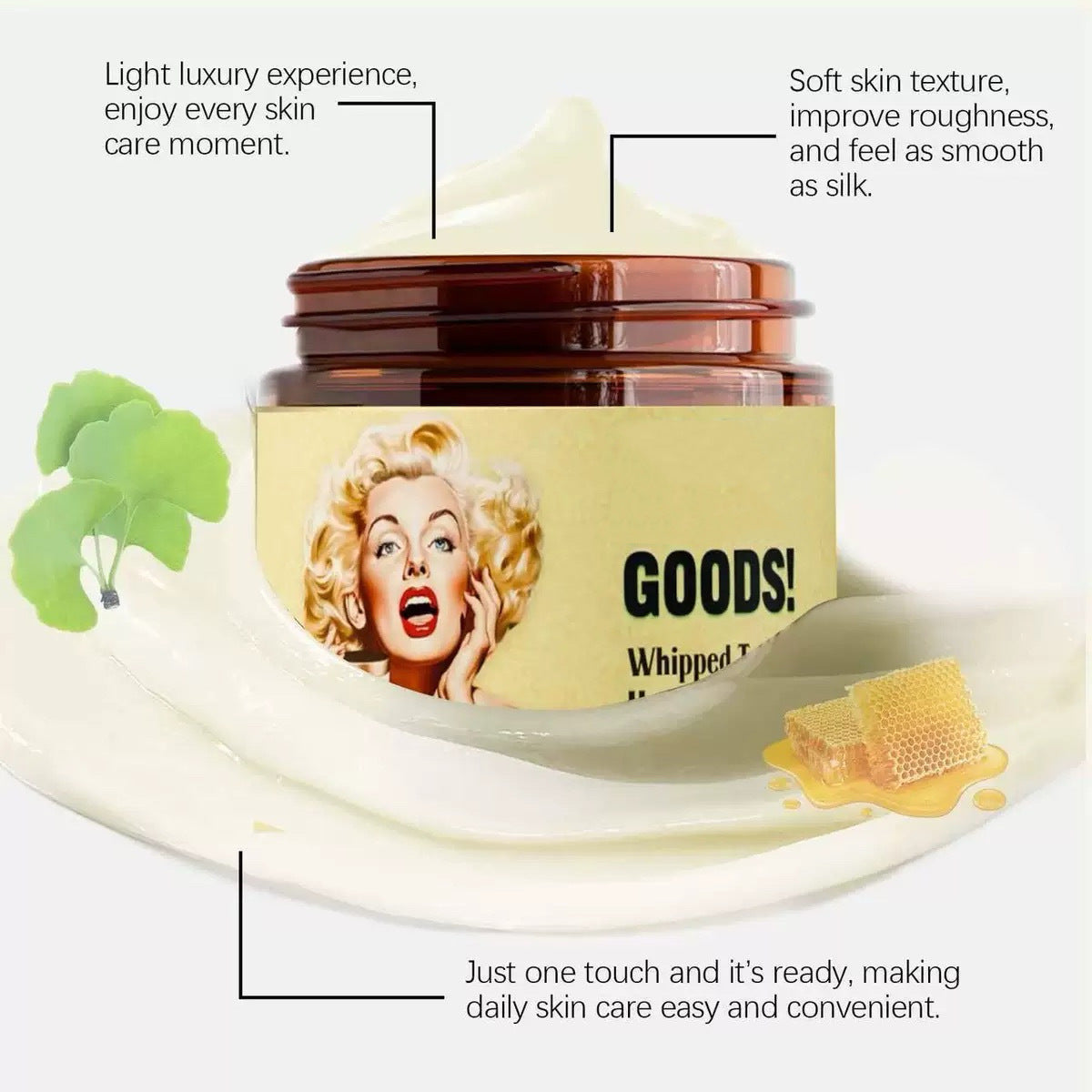 Skin care products face cream, Monroe Cream, honey and beef tallow